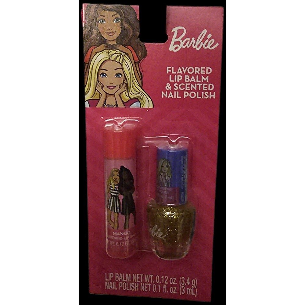 NEW ~ BARBIE ~ MANGO FLAVORED LIP BALM & SCENTED NAIL POLISH ~ 2024